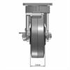 Front view drawing of caster with dimensions