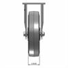 Front view drawing of caster with dimensions