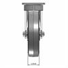 Front view drawing of caster with dimensions