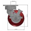 Side view drawing of caster with dimensions