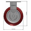 Side view drawing of caster with dimensions