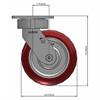 Side view drawing of caster with dimensions