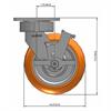 Side view drawing of caster with dimensions