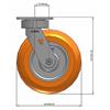 Side view drawing of caster with dimensions