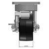 Front view drawing of caster with dimensions