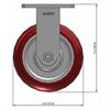 Side view drawing of caster with dimensions