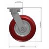 Side view drawing of caster with dimensions