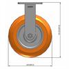 Side view drawing of caster with dimensions