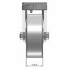 Front view drawing of caster with dimensions