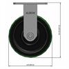 Side view drawing of caster with dimensions