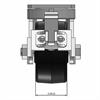 Front view drawing of caster with dimensions