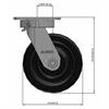 Side view drawing of caster with dimensions