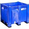 Bulkhead drain on lower front of bin