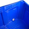 Bulkhead drain viewed from inside bin