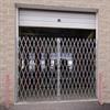 Closed Double Gate on Garage Shop Door