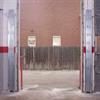 Open double gates