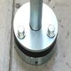Bollard anchor assembly installed in concrete