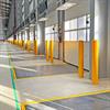 Bollards installed near dock doors