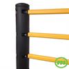 Flexible handrail post with rails
