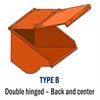 Full opening cover with center hinge is a great add-on for retaining contents