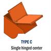 Double opening cover with center hinge is a great add-on for retaining contents