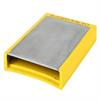 Steel reinforced rubber tine cap