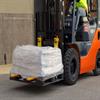 Anti-slip pads in use on loaded forklift