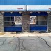 Custom doors at a car wash entrance