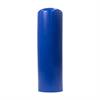 Blue bollard cover on plain background