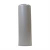 Gray bollard cover on plain background