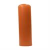 Orange bollard cover on plain background