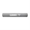 Gray clearance bar with white lettering spelling out Clearance 7' 3"