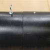Close-up of black clearance bar showing seam where two pieces come together