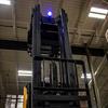 blue arc light installed on forklift