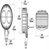 JW Speaker forklift light dimensions