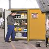 Cabinet in use at an industrial facility