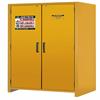 Double door cabinet in closed position