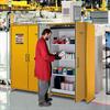Cabinet in use at an industrial facility