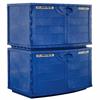 Cabinets can be stacked two high for additional storage space without taking up more floor space
