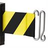Belt with black and yellow diagonal stripes