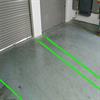 green lines projected near dock doors