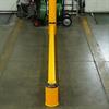 Yellow rail on concrete floor