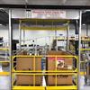 Rolled overhead mezzanine gate with 