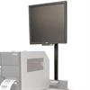 Save valuable work space by mounting the monitor at eye level using this optional post mount