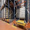 Pallet shuttle system in a rack structure