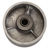side view of 4" x 2" cast iron wheel