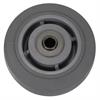 Side view of 5" x 2" rubber on plastic wheel