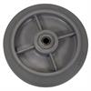 Side view of 8" x 2" rubber on plastic wheel