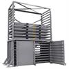 sheet stacker on top of folding sheet metal rack