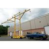 Wheel Mounted Mobile (Griffin) Lifeline System being Relocated with Pickup Truck
